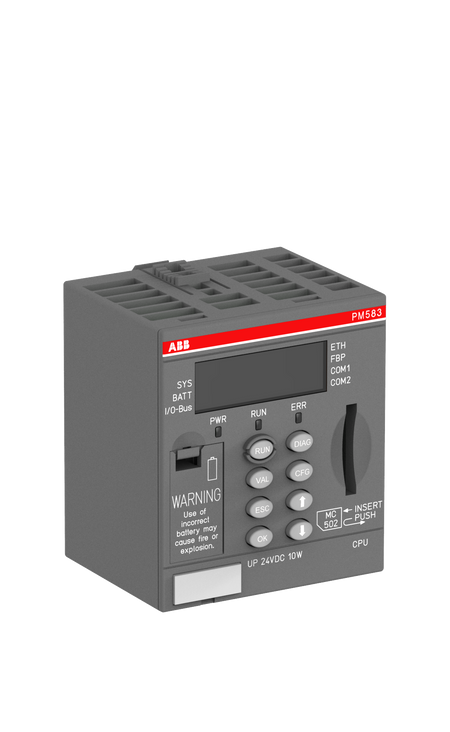 ABB PM583-ETH PLC CPU Unit | AC500 Series | 1MB Memory | Integrated Ethernet-vezhoo