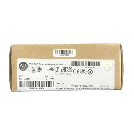 Allen-Bradley 1734-AENT POINT I/O EtherNet/IP Adapter Module - 24V DC | High-Speed Communication Interface-vezhoo