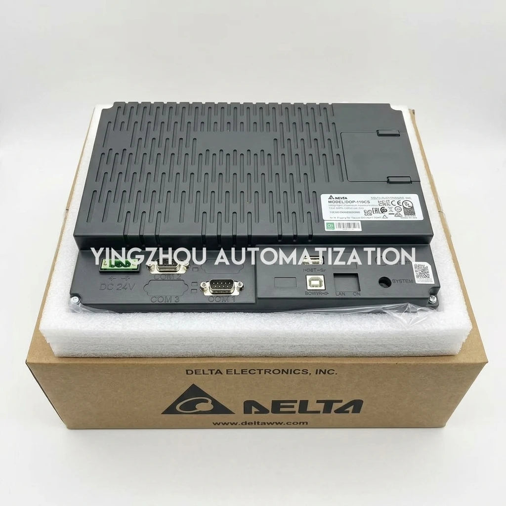 Delta DOP-110CS HMI | 10.1 Inch Widescreen TFT LCD | Basic Series | 1024x600 Resolution | 2 Sets COM Ports | Brand New Original-vezhoo