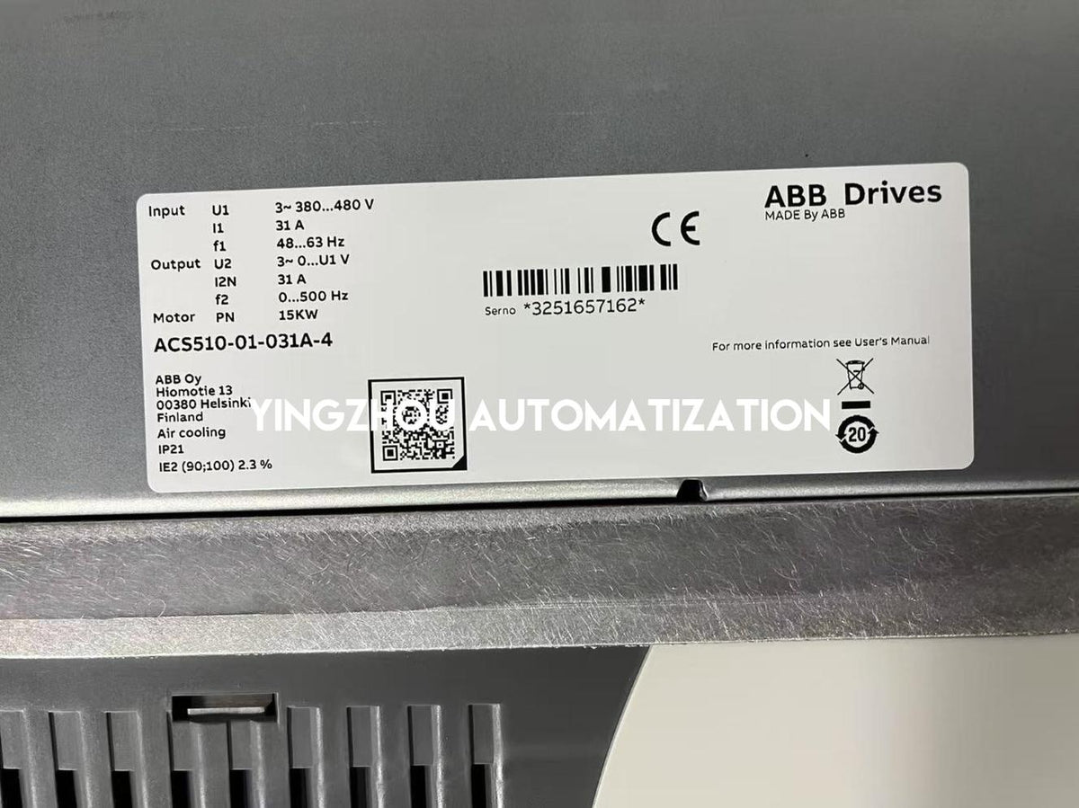 ABB ACS510 AC Drive | 15kW (20HP) 400V 3-Phase | ACS510-01-031A-4 VFD for Fans & Pumps | Brand New Original-vezhoo