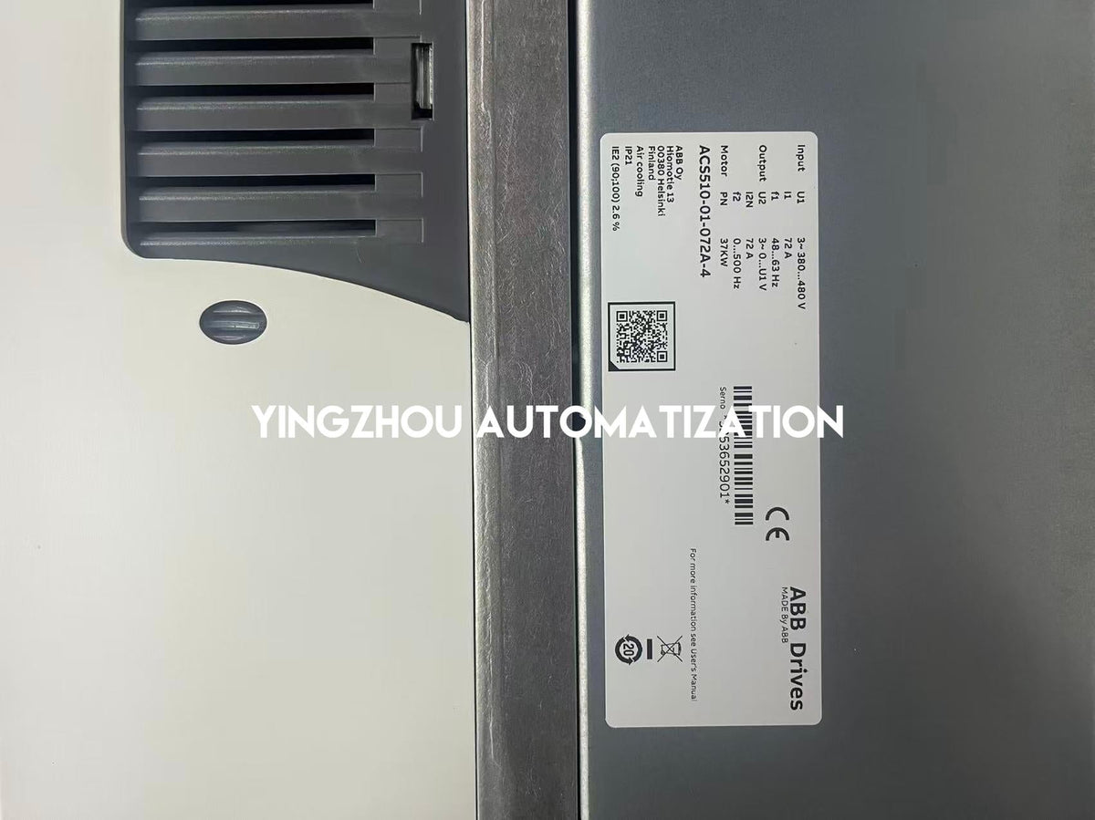 ABB ACS510 AC Drive | 37kW (50HP) 400V 3-Phase | ACS510-01-072A-4 VFD for Fans & Pumps | Brand New Original-vezhoo