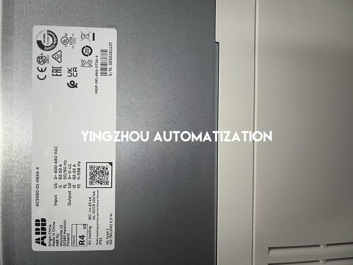 ABB ACS580 All-Compatible Drive | 30kW (40HP) 400V 3-Phase | ACS580-01-062A-4 High-Performance VFD | Brand New Original-vezhoo