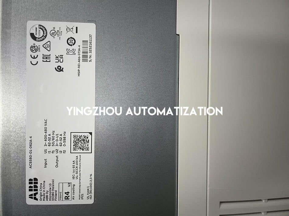 ABB ACS580 All-Compatible Drive | 30kW (40HP) 400V 3-Phase | ACS580-01-062A-4 High-Performance VFD | Brand New Original-vezhoo