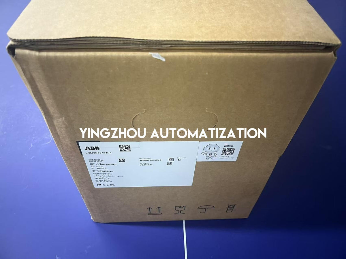 ABB ACS580 All-Compatible Drive | 30kW (40HP) 400V 3-Phase | ACS580-01-062A-4 High-Performance VFD | Brand New Original-vezhoo