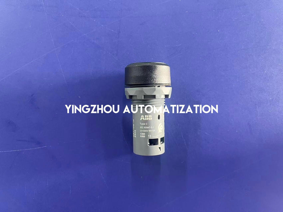 ABB CP1-13G-10 Compact Pushbutton - Illuminated, Green, 220V AC/DC, 1 NO, Momentary-vezhoo