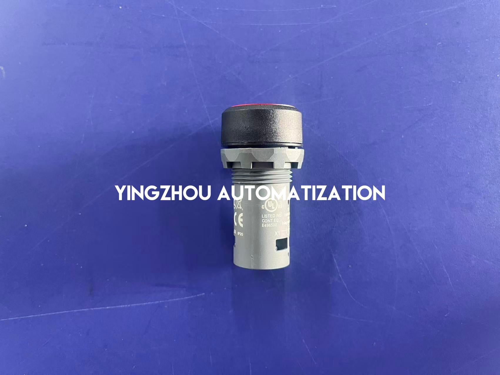 ABB CP1-13R-10 Compact Pushbutton - Illuminated, Red, 220V AC/DC, 1 NO, Momentary-vezhoo