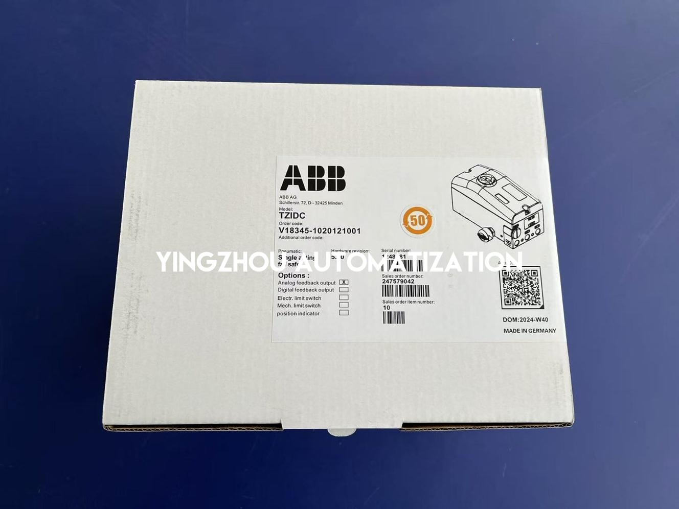 ABB V18345-1020121001 TZIDC Digital Positioner - HART, Single-Acting, 4-20mA-vezhoo