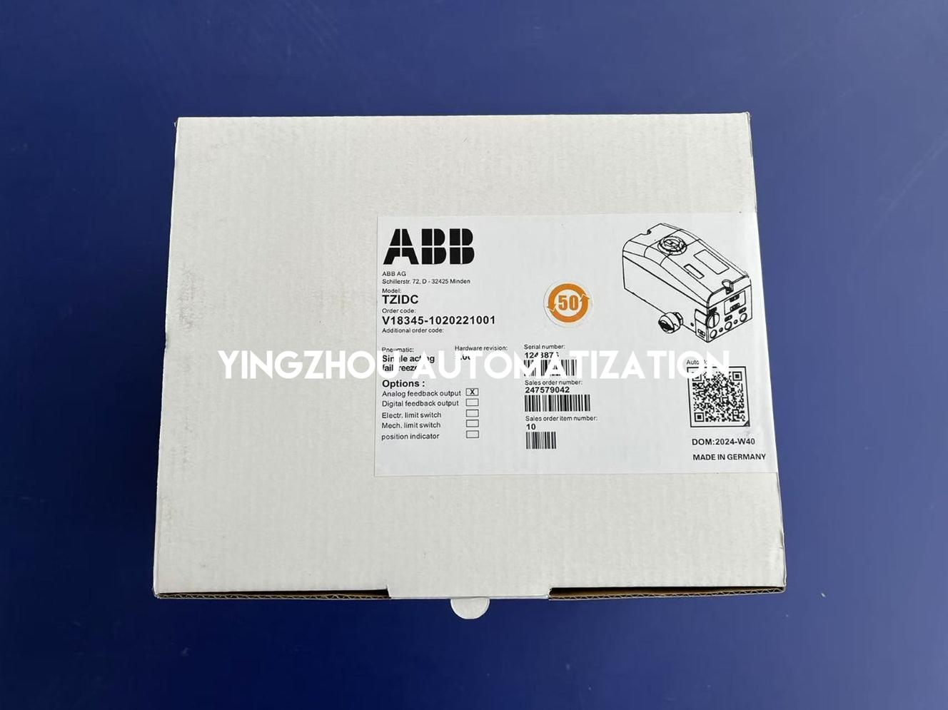 ABB V18345-1020221001 TZIDC Digital Positioner - HART, Double-Acting, 4-20mA-vezhoo