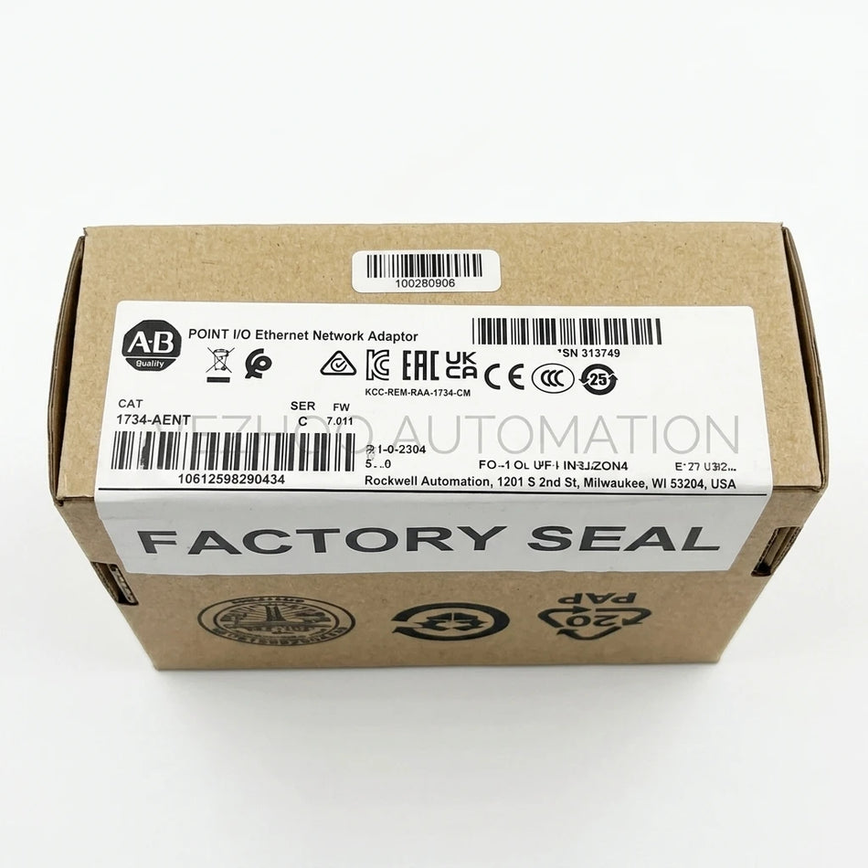 Allen-Bradley 1734-AENT POINT I/O EtherNet/IP Adapter Module - 24V DC | High-Speed Communication Interface-vezhoo