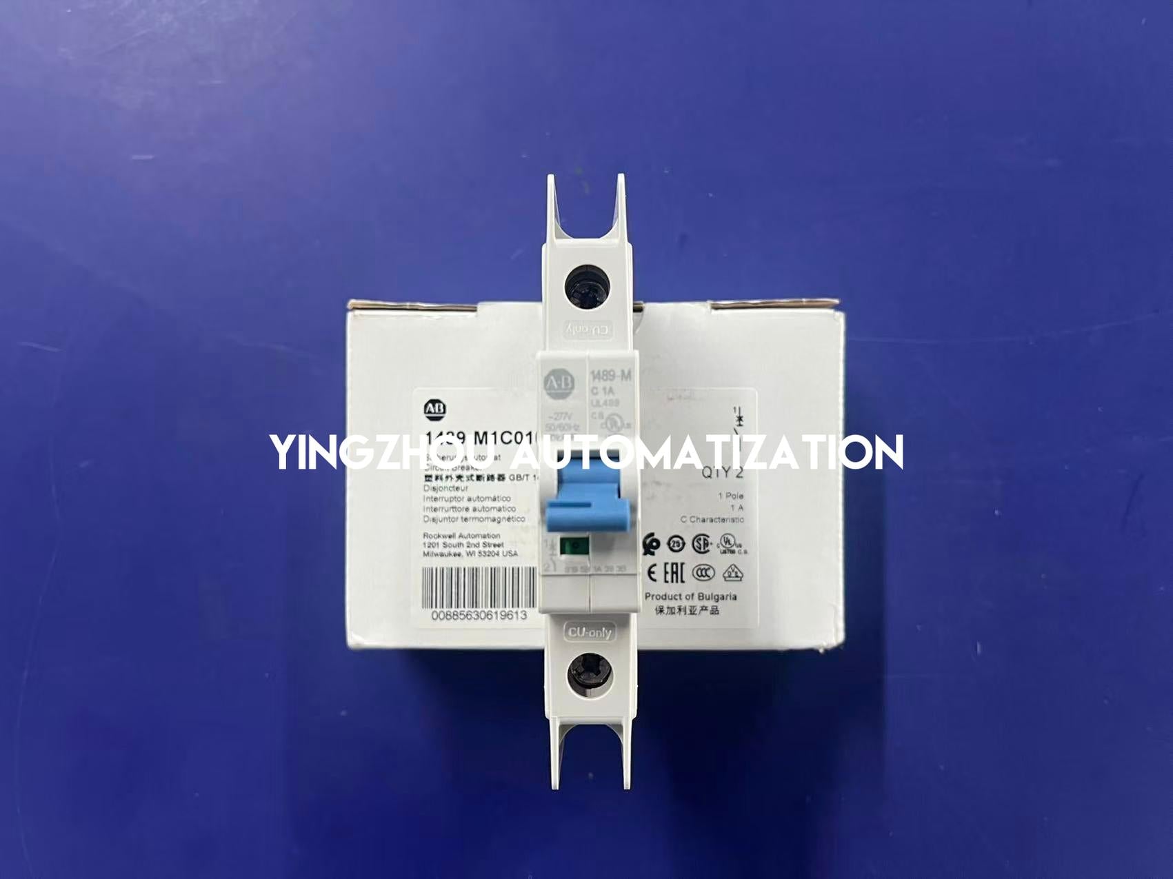 Allen-Bradley 1489-M1C010 Circuit Breaker | 1-Pole | 1A | C-Curve | DIN Rail Mount-vezhoo