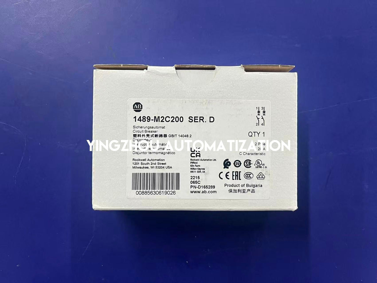Allen-Bradley 1489-M2C200 Circuit Breaker | 2-Pole | 20A | C-Curve | Branch Protection-vezhoo