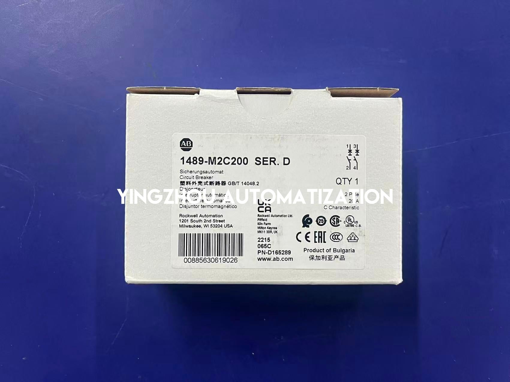 Allen-Bradley 1489-M2C200 Circuit Breaker | 2-Pole | 20A | C-Curve | Branch Protection-vezhoo