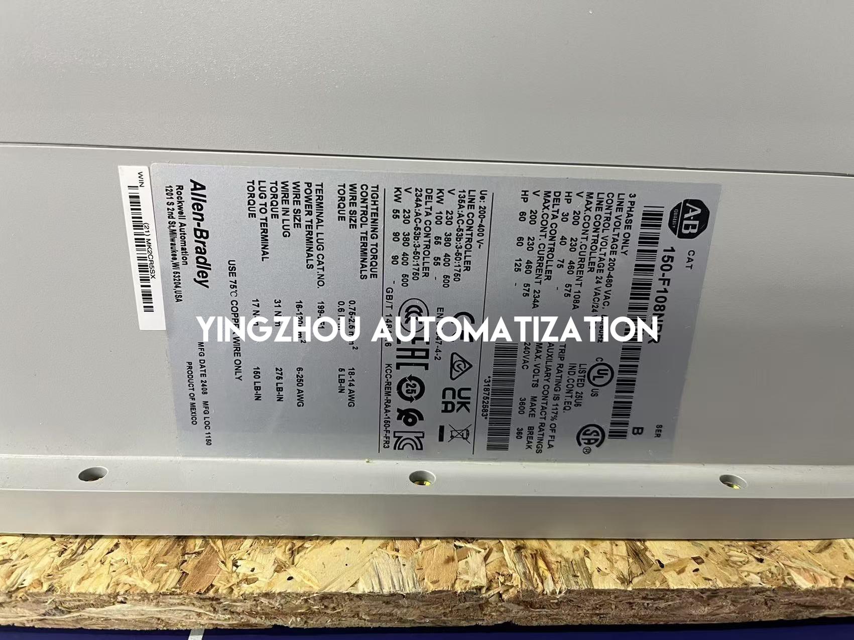 Allen-Bradley 150-F108NBR SMC-Flex Soft Starter | 108A, 75HP @ 460V, 24V AC/DC Control-vezhoo