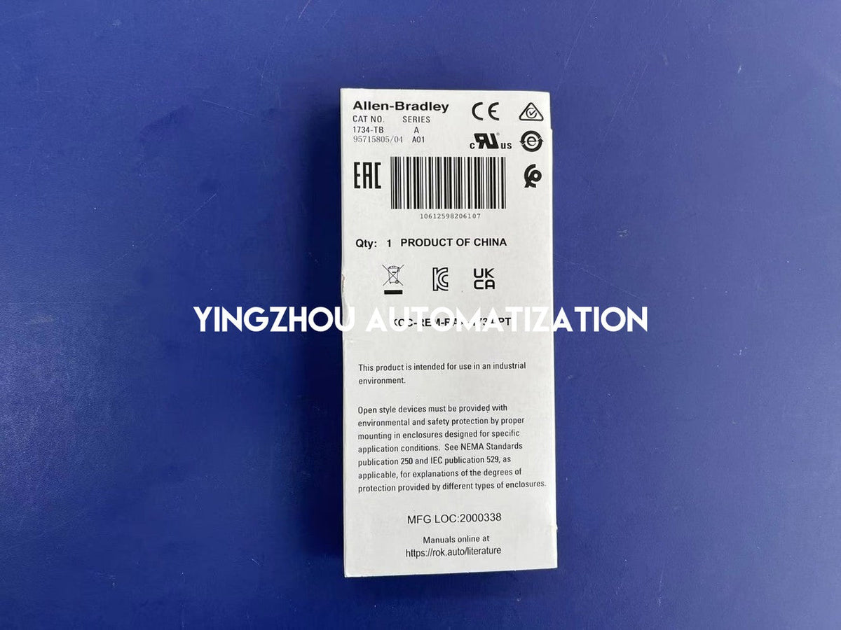 Allen-Bradley 1734-TBCJC POINT I/O Cold Junction Compensation Terminal Base-vezhoo