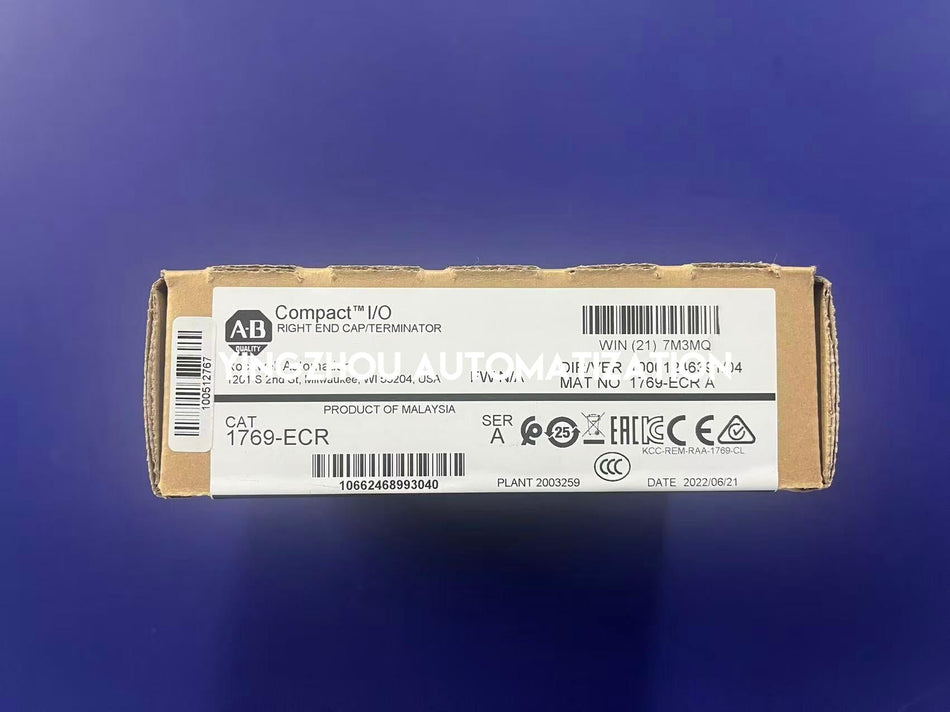Allen-Bradley 1769-ECR CompactLogix Right End Cap | Bus Terminator | 1769 Compact I/O-vezhoo