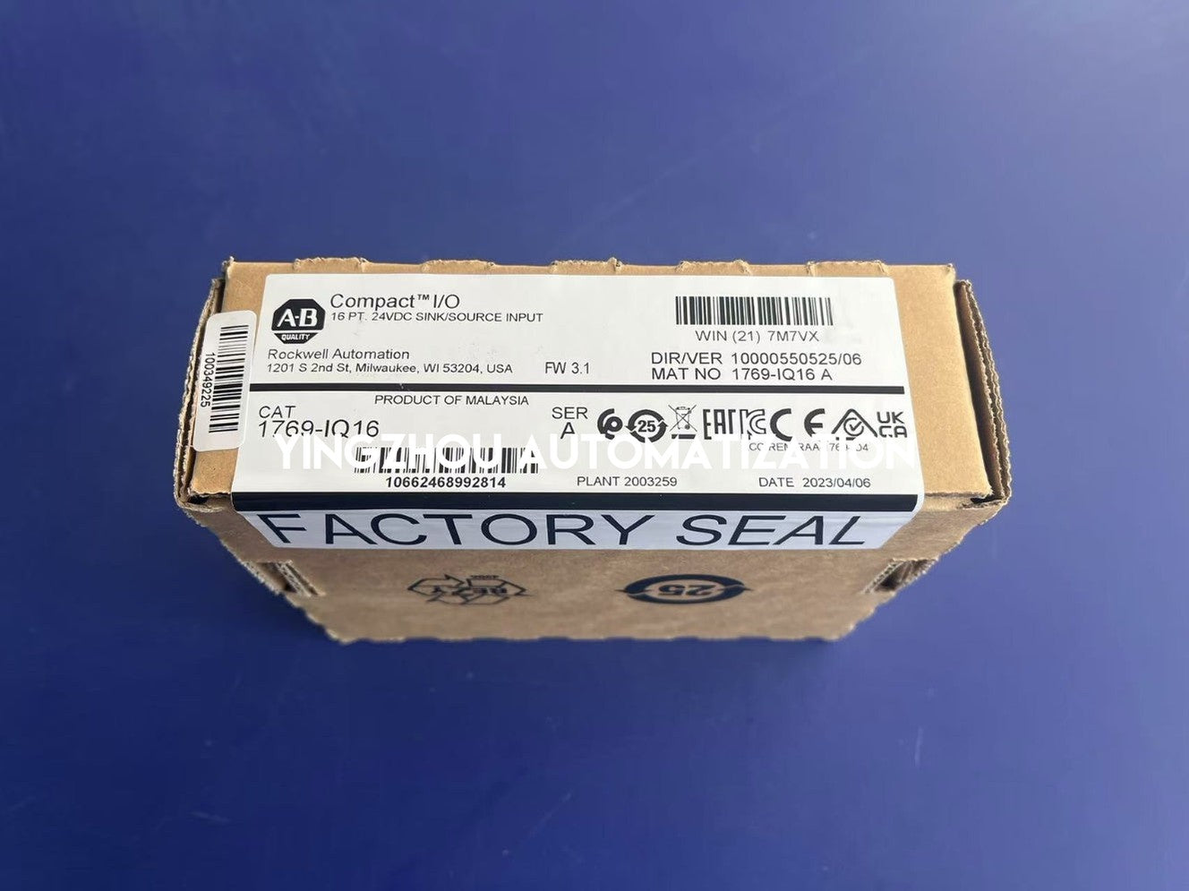 Allen-Bradley 1769-IQ16 CompactLogix Digital Input Module | 16-Channel, 24V DC Sink/Source-vezhoo