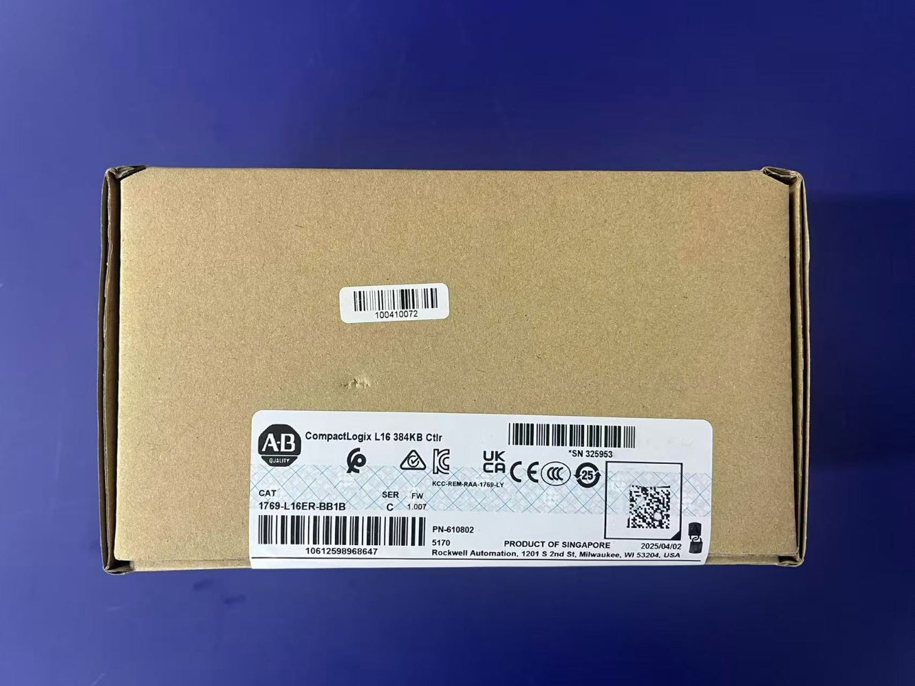 Allen-Bradley 1769-L16ER-BB1B CompactLogix 5370 | 384KB, 16 DI / 16 DO, Dual Ethernet-vezhoo