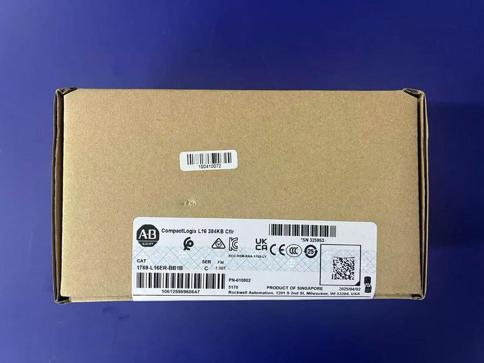 Allen-Bradley 1769-L16ER-BB1B CompactLogix 5370 | 384KB, 16 DI / 16 DO, Dual Ethernet-vezhoo