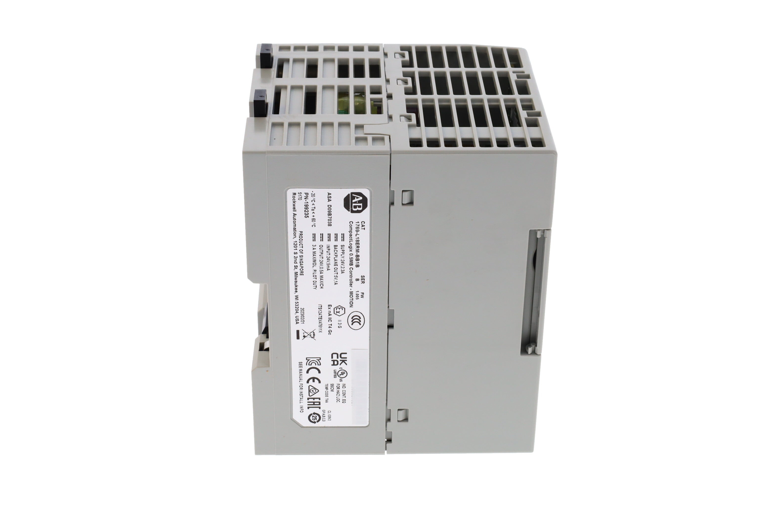 Allen-Bradley 1769-L18ERM-BB1B CompactLogix 5370 L1 Controller | 512KB, 2-Axis Motion-vezhoo