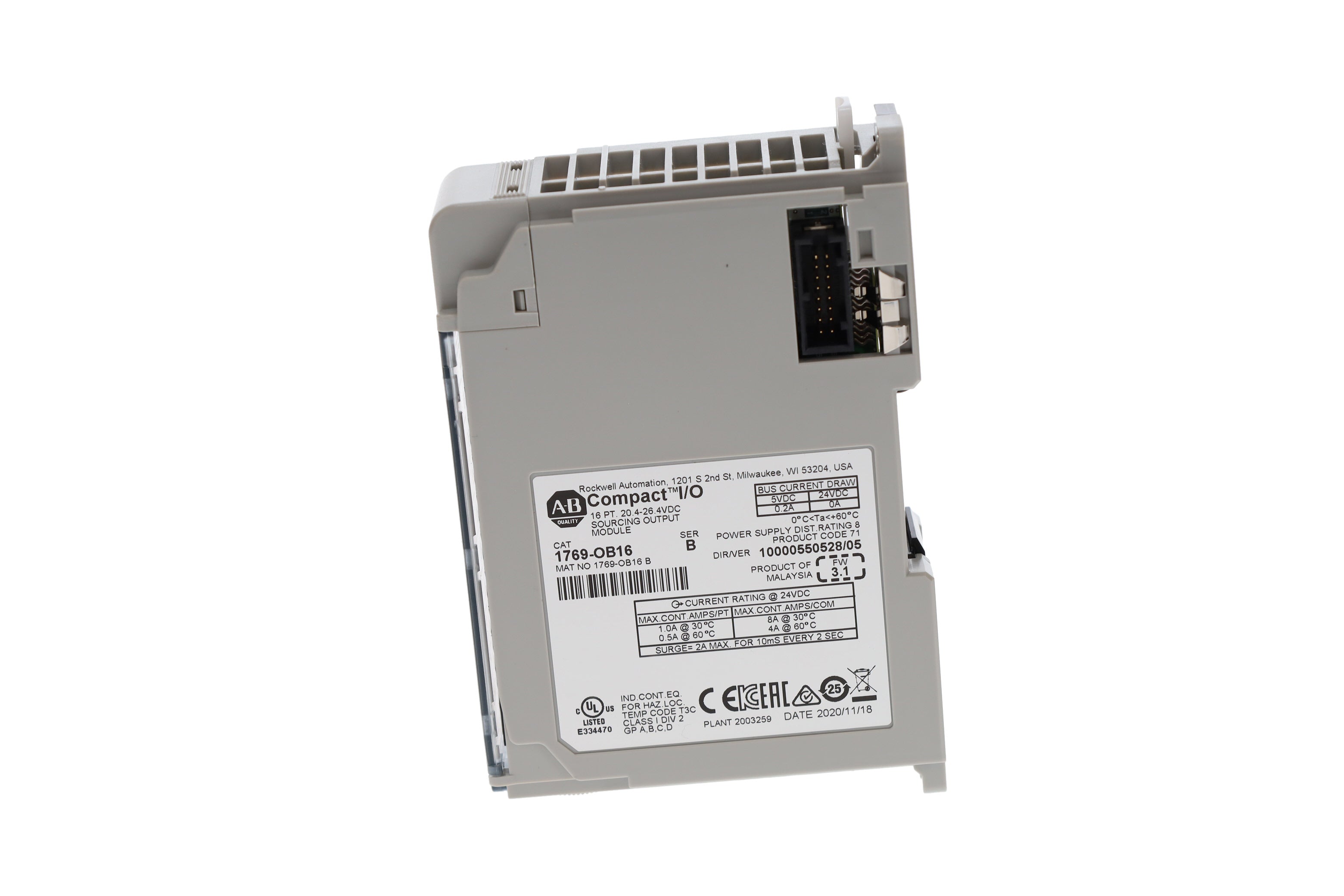 Allen-Bradley 1769-OB16 Compact I/O Digital Output Module | 16-Point 24V DC Sourcing-vezhoo