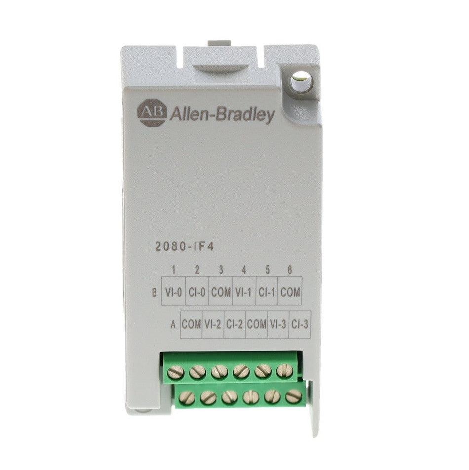 Allen-Bradley 2080-IF4 Micro800 Analog Input Plug-in Module | 4-Channel, 0-20mA/0-10V-vezhoo