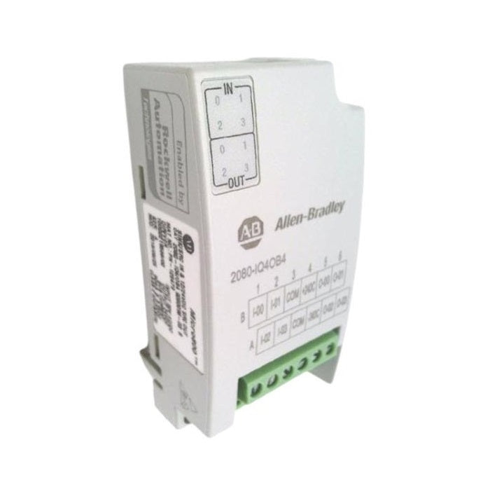 Allen-Bradley 2080-IQ4OB4 Micro800 Combo Plug-in Module | 4-Pt Input, 4-Pt Source Output-vezhoo
