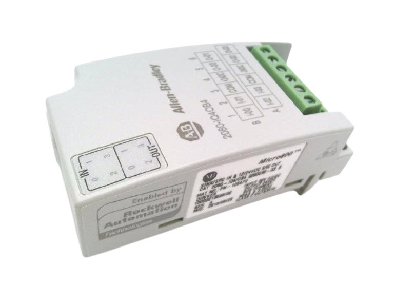 Allen-Bradley 2080-IQ4OB4 Micro800 Combo Plug-in Module | 4-Pt Input, 4-Pt Source Output-vezhoo