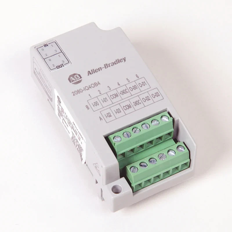 Allen-Bradley 2080-IQ4OB4 Micro800 Combo Plug-in Module | 4-Pt Input, 4-Pt Source Output-vezhoo