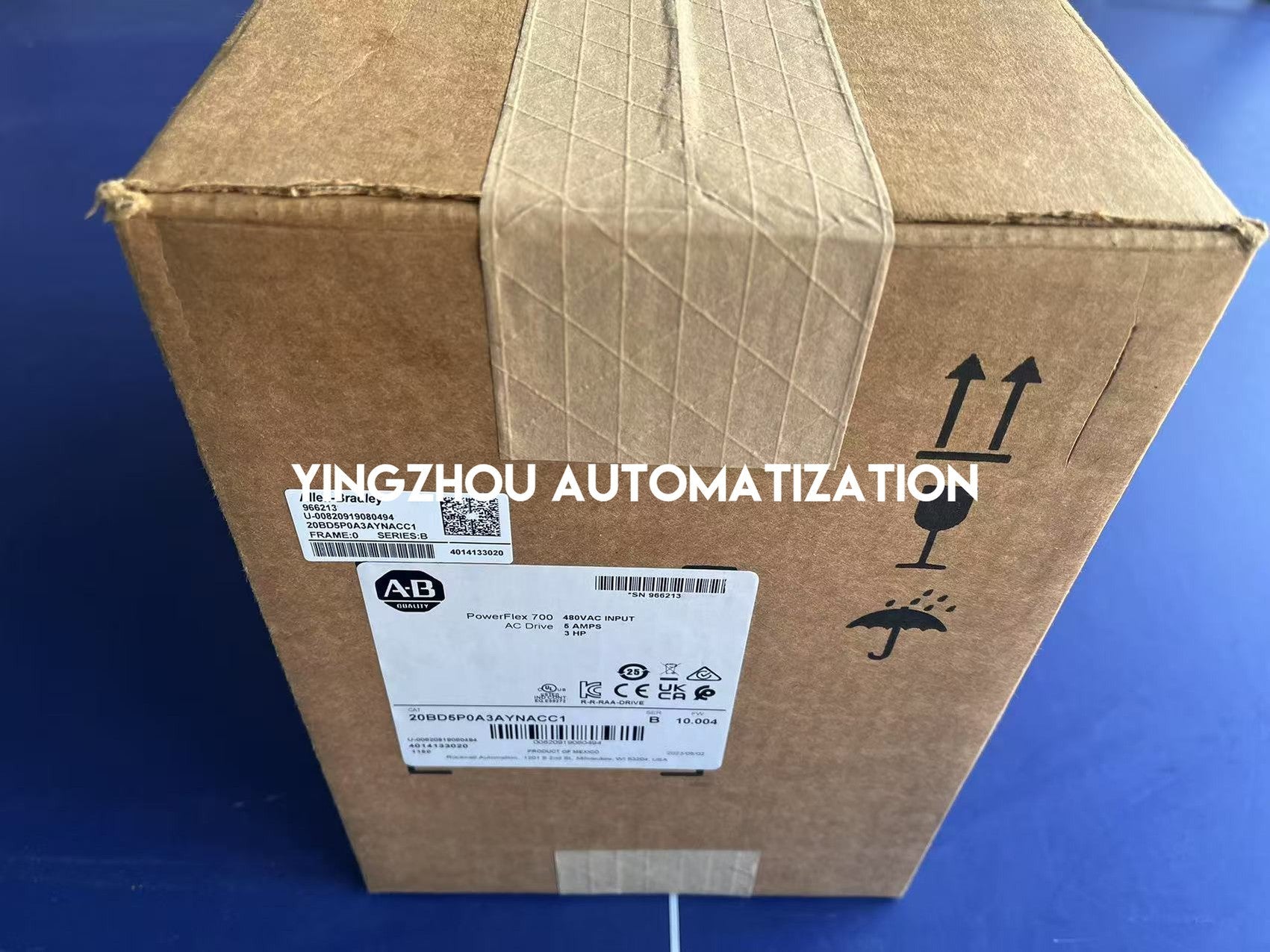 Allen-Bradley 20BD5P0A3AYNACC1 PowerFlex 700 VFD | 3.0 HP, 5.0A, 480V AC, IP20-vezhoo