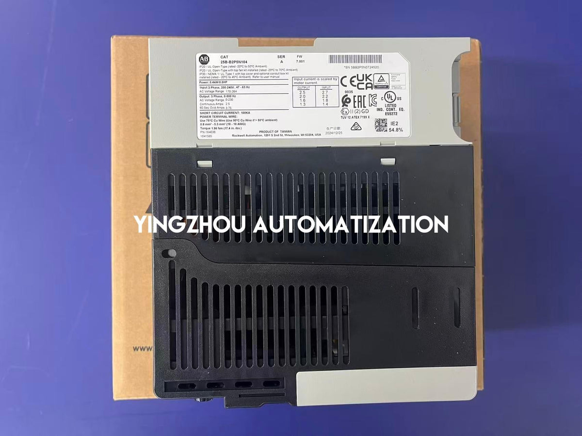 Allen-Bradley 25B-B2P5N104 PowerFlex 525 VFD | 0.5 HP, 0.4 kW, 240V AC 3-Phase-vezhoo