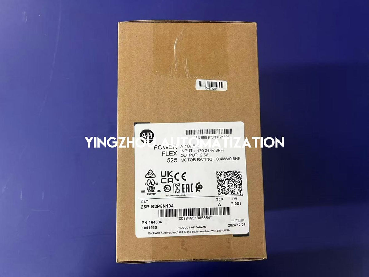 Allen-Bradley 25B-B2P5N104 PowerFlex 525 VFD | 0.5 HP, 0.4 kW, 240V AC 3-Phase-vezhoo