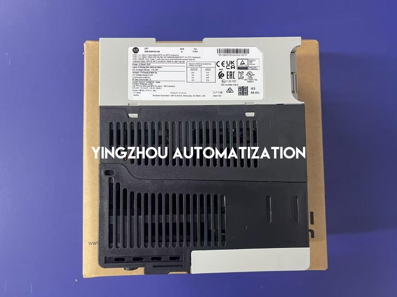 Allen-Bradley 25B-B5P0N104 PowerFlex 525 VFD | 1.0 HP, 0.75 kW, 240V AC 3-Phase-vezhoo