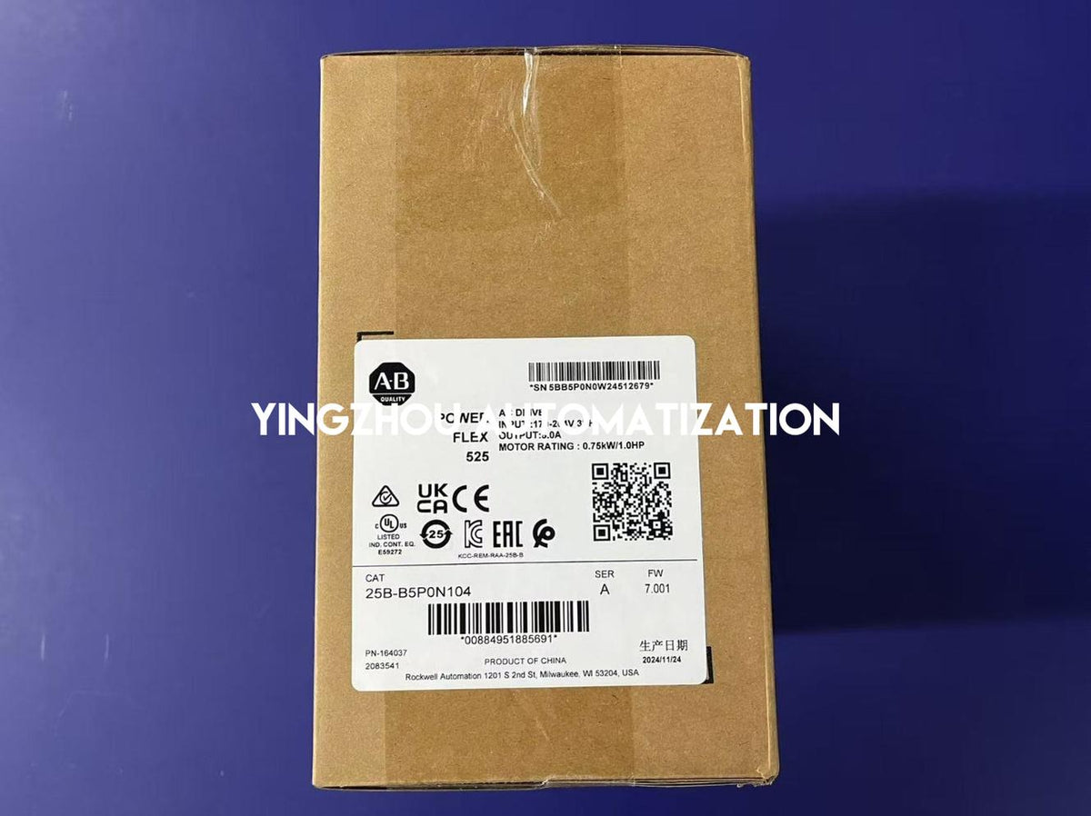 Allen-Bradley 25B-B5P0N104 PowerFlex 525 VFD | 1.0 HP, 0.75 kW, 240V AC 3-Phase-vezhoo