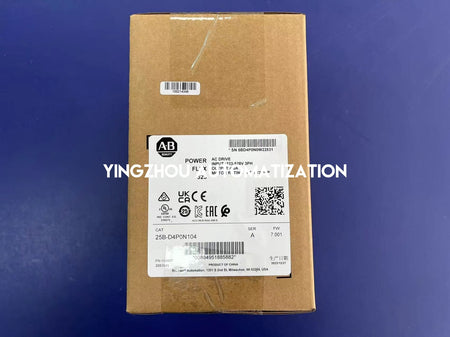 Allen-Bradley 25B-D4P0N104 PowerFlex 525 VFD 1.5kW 2.0HP | 3-Phase 480V | EtherNet/IP | Brand New Original Genuine-vezhoo