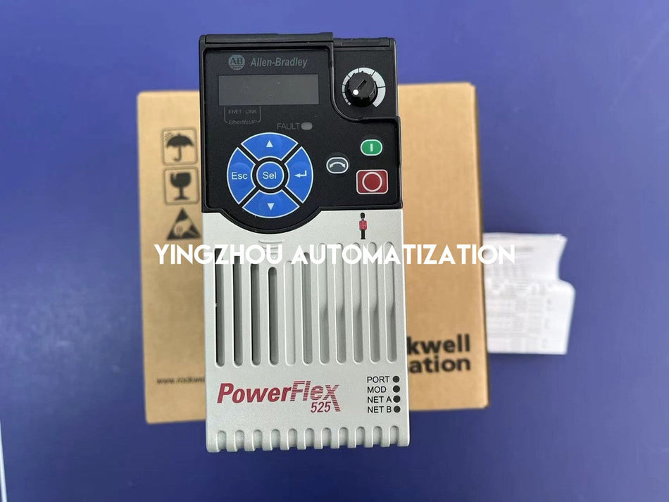 Allen-Bradley 25B-D4P0N104 PowerFlex 525 VFD 1.5kW 2.0HP | 3-Phase 480V | EtherNet/IP | Brand New Original Genuine-vezhoo