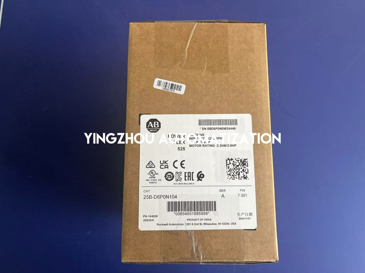 Allen-Bradley 25B-D6P0N104 PowerFlex 525 VFD - 2.2kW (3.0HP) 480V 3-Phase | High-Performance Industrial Drive-vezhoo