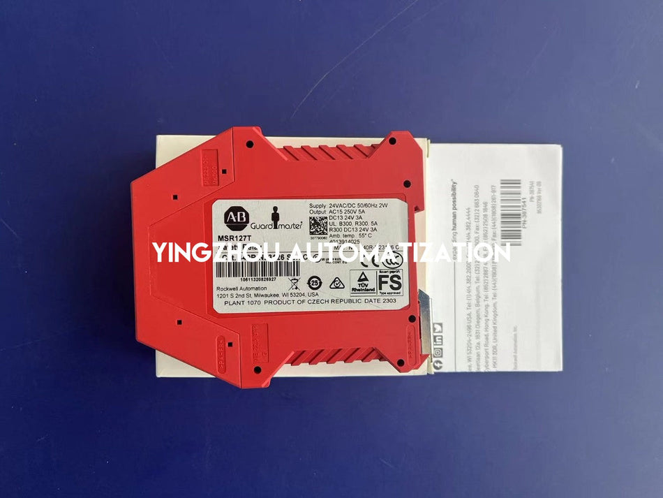 Allen-Bradley 440R-N23126 MSR127TP Safety Relay | 24V AC/DC, 3NO/1NC, Auto/Manual-vezhoo