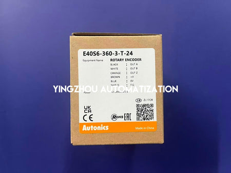 Autonics E40S6-360-3-T-24 Rotary Encoder - 360 PPR, 12-24VDC, 6mm Shaft, Totem Pole-vezhoo