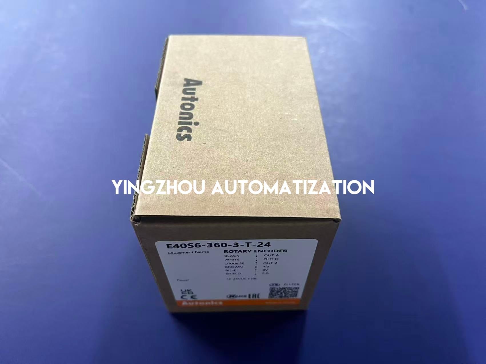 Autonics E40S6-360-3-T-24 Rotary Encoder - 360 PPR, 12-24VDC, 6mm Shaft, Totem Pole-vezhoo