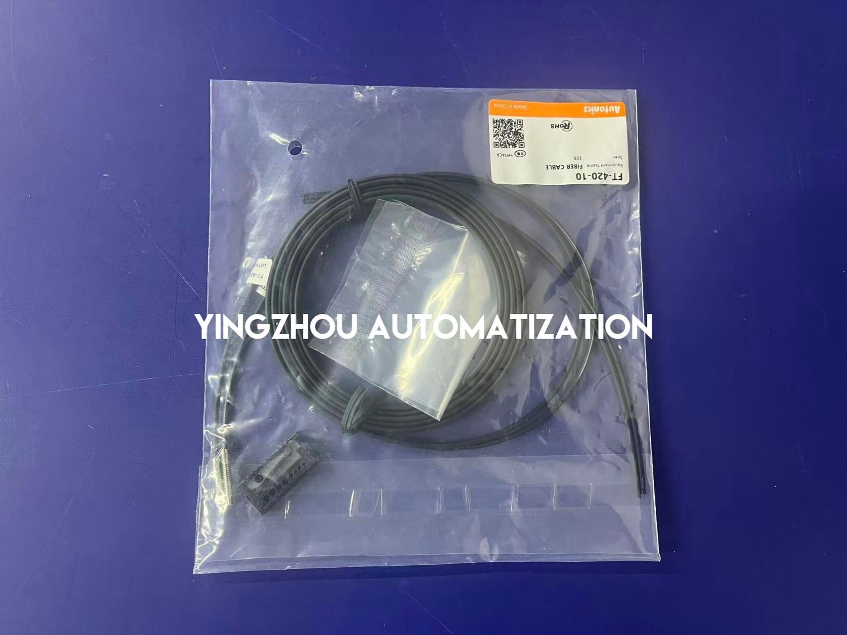 Autonics FT-420-10 Thru-Beam Fiber Optic Cable - Flexible R1 Type, M4 Thread-vezhoo