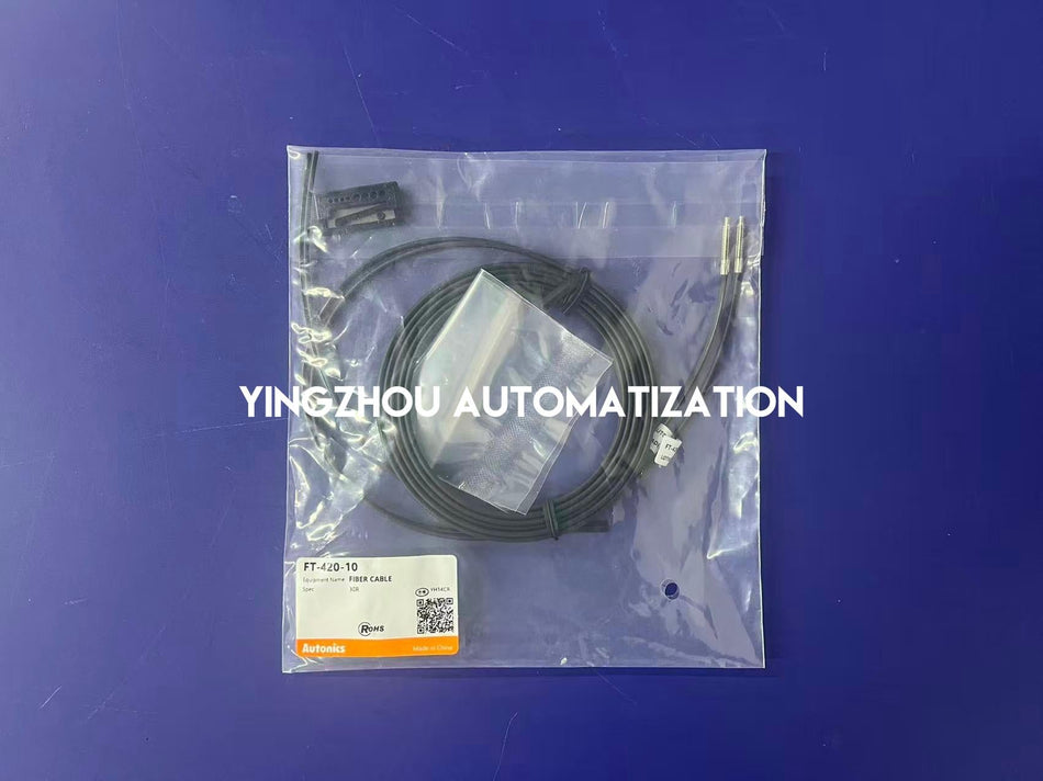 Autonics FT-420-10 Thru-Beam Fiber Optic Cable - Flexible R1 Type, M4 Thread-vezhoo