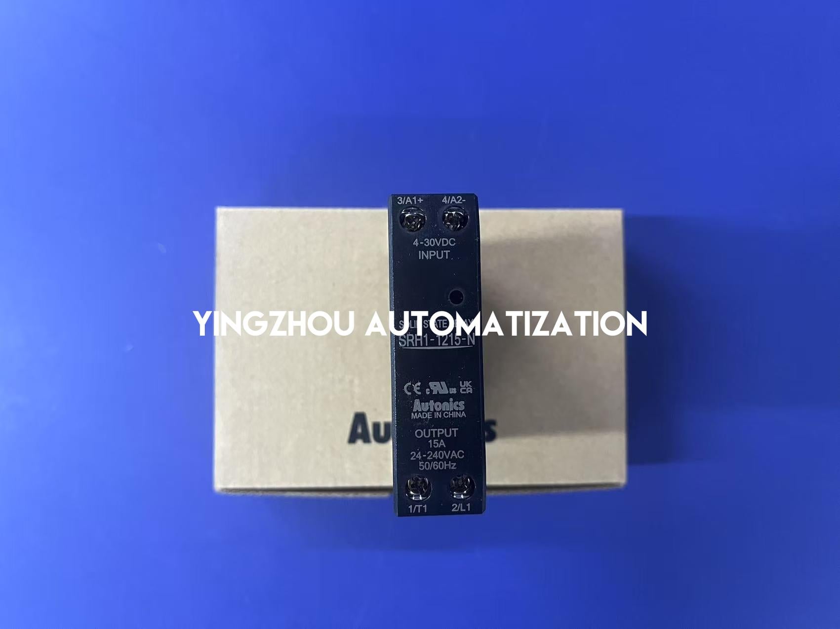 Autonics SRH1-1215-N Single-Phase Solid State Relay - Integrated Heatsink, 15A, 4-30VDC Input-vezhoo