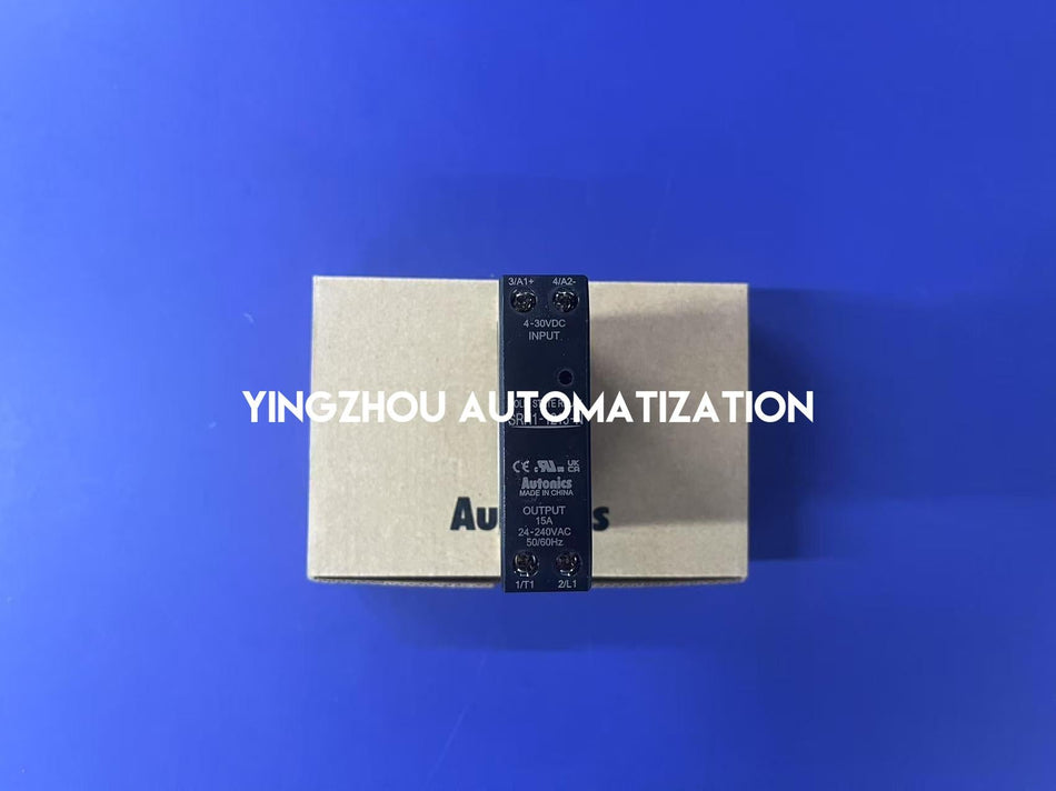 Autonics SRH1-1215-N Single-Phase Solid State Relay - Integrated Heatsink, 15A, 4-30VDC Input-vezhoo