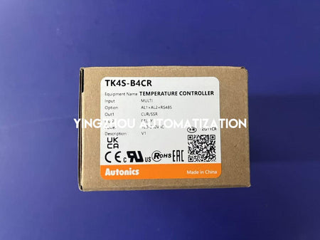 Autonics TK4S-B4CR High-Accuracy PID Temperature Controller - RS485, 1/16 DIN, 100-240VAC-vezhoo