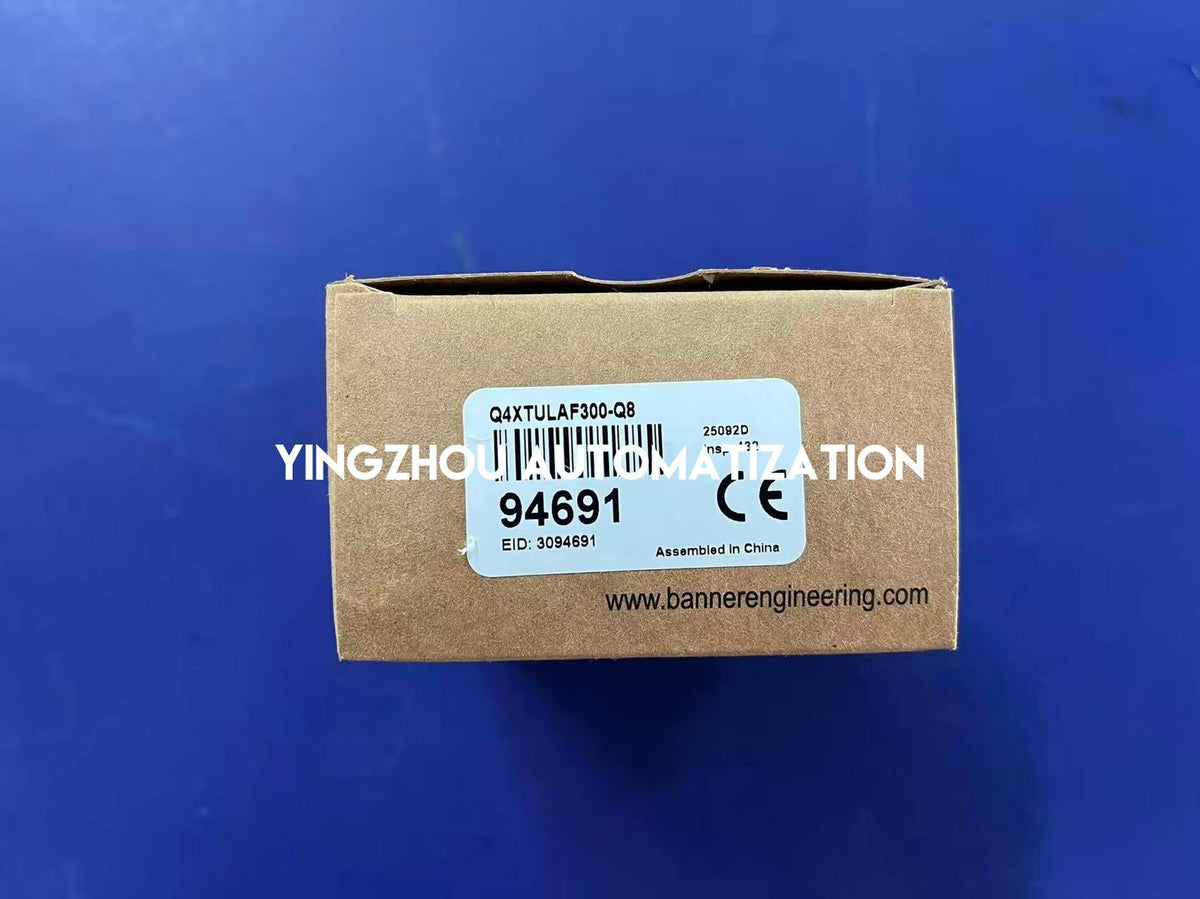 Banner Q4XTULAF300-Q8 Rugged Laser Distance Sensor - 300mm Range, M12 Connector-vezhoo