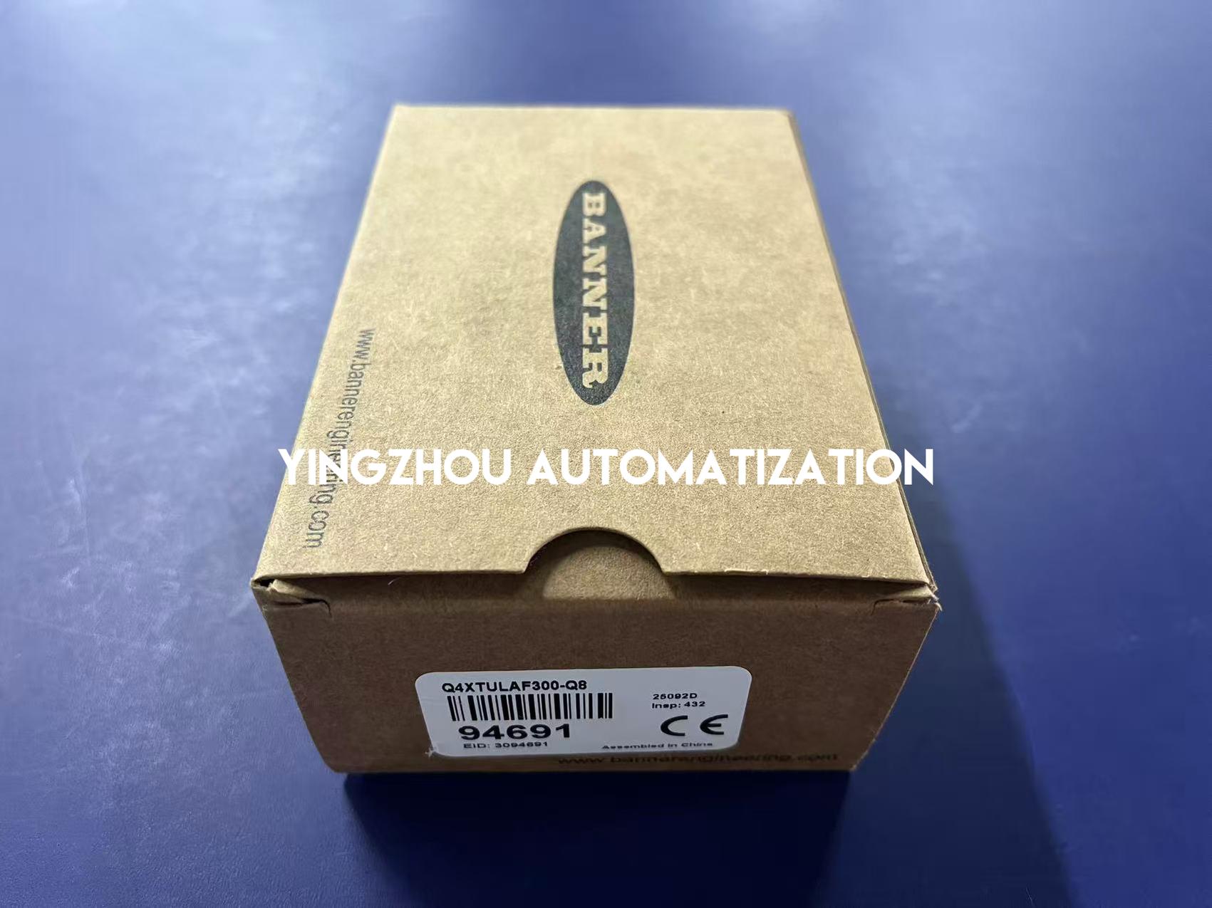 Banner Q4XTULAF300-Q8 Rugged Laser Distance Sensor - 300mm Range, M12 Connector-vezhoo