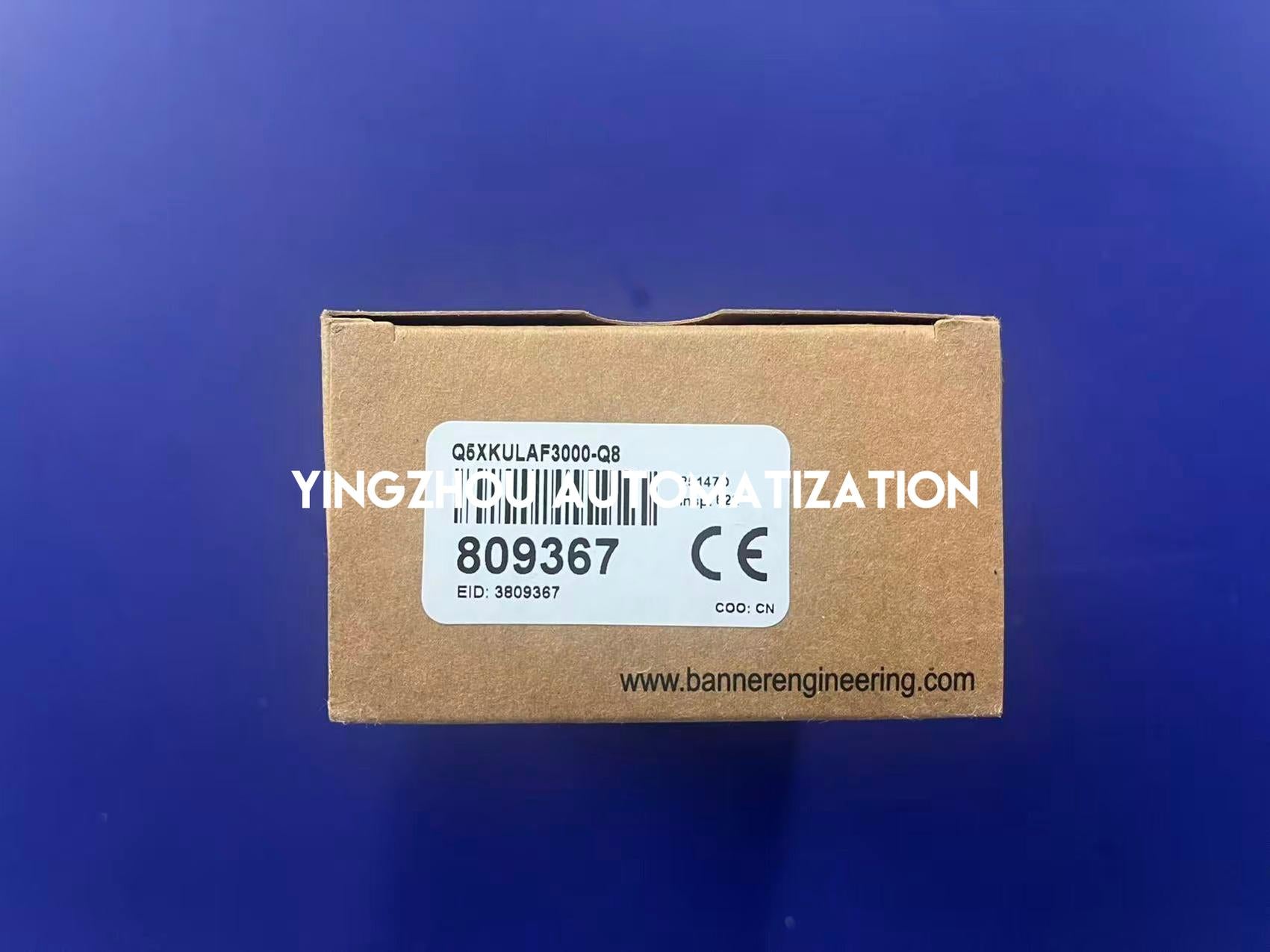 Banner Q5XKULAF3000-Q8 Laser Sensor - Q5X Series, 3000mm Range, 0-10V Analog, IO-Link-vezhoo
