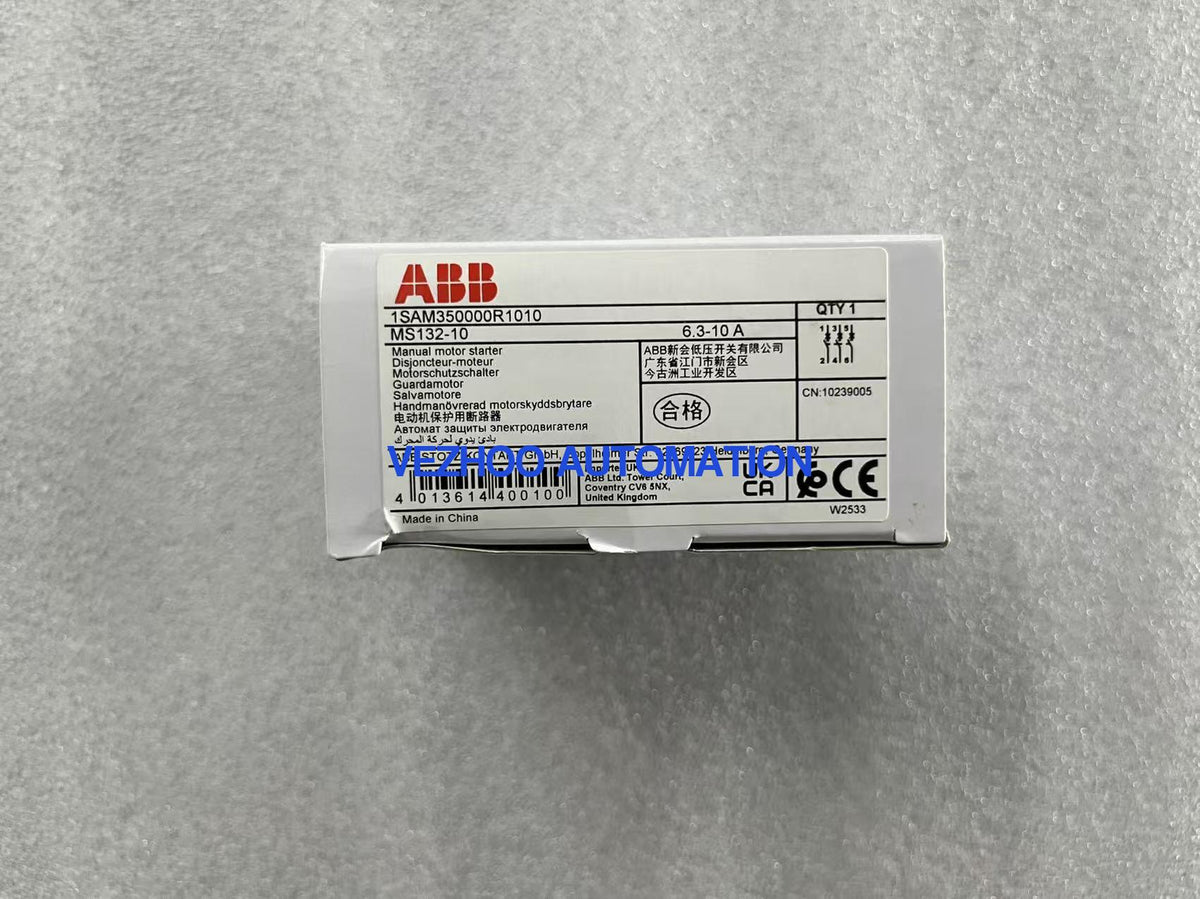 Brand New Original ABB 1SAM350000R1010 MS132-10 Manual Motor Starter 6.3-10 A-vezhoo