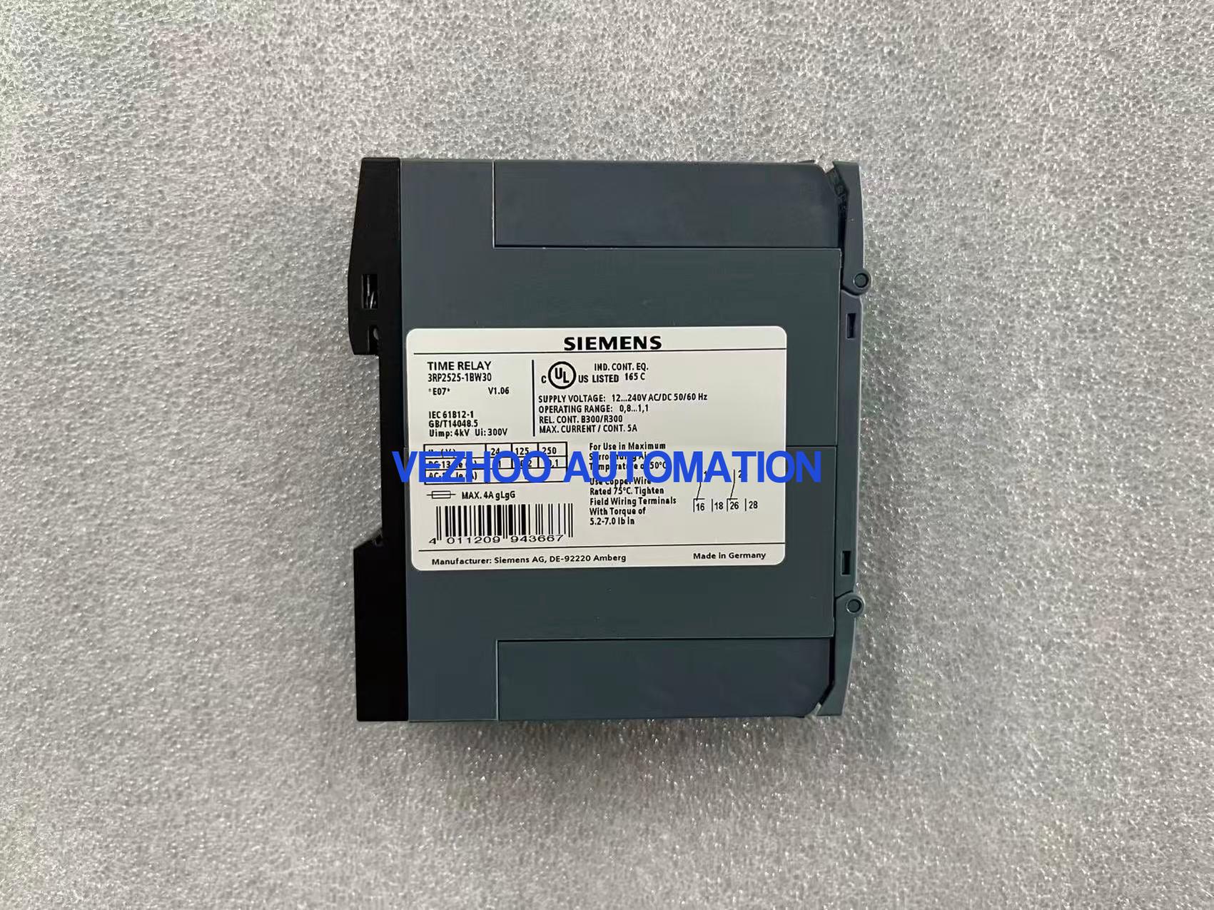 Brand New Original SIEMENS 3RP2525-1BW30 Multi-Function Time Relay 24-240V AC/DC-vezhoo