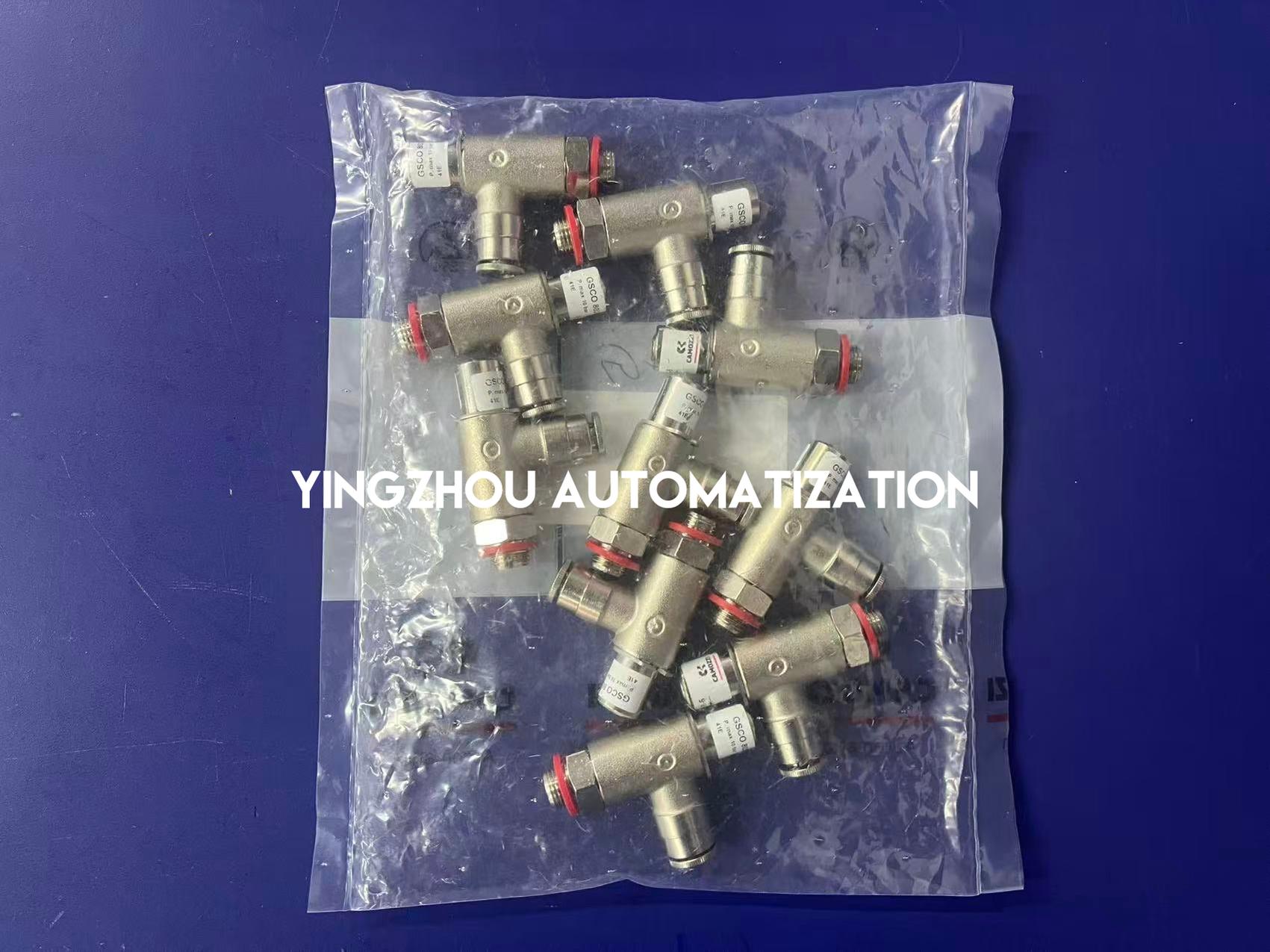 Camozzi GSCO 803-118-6 Flow Control Valve - G1/8 Thread, 6mm Push-in Fitting-vezhoo